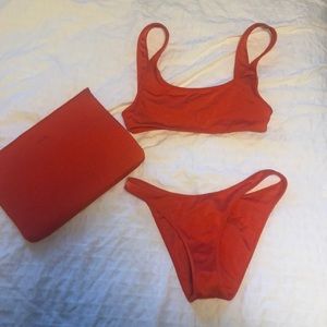 Red Triangl Bathing suit